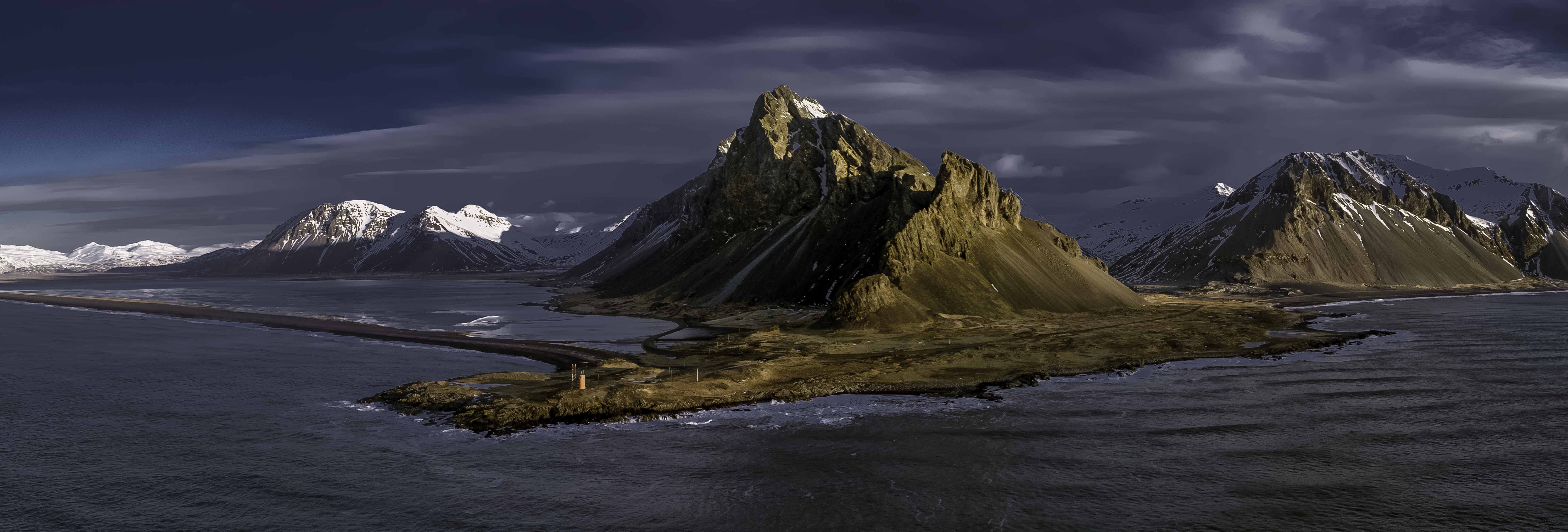 hvalnes,iceland,горы,рассвет,аэрофотосъёмка,пейзаж, Ruslan Stepanov