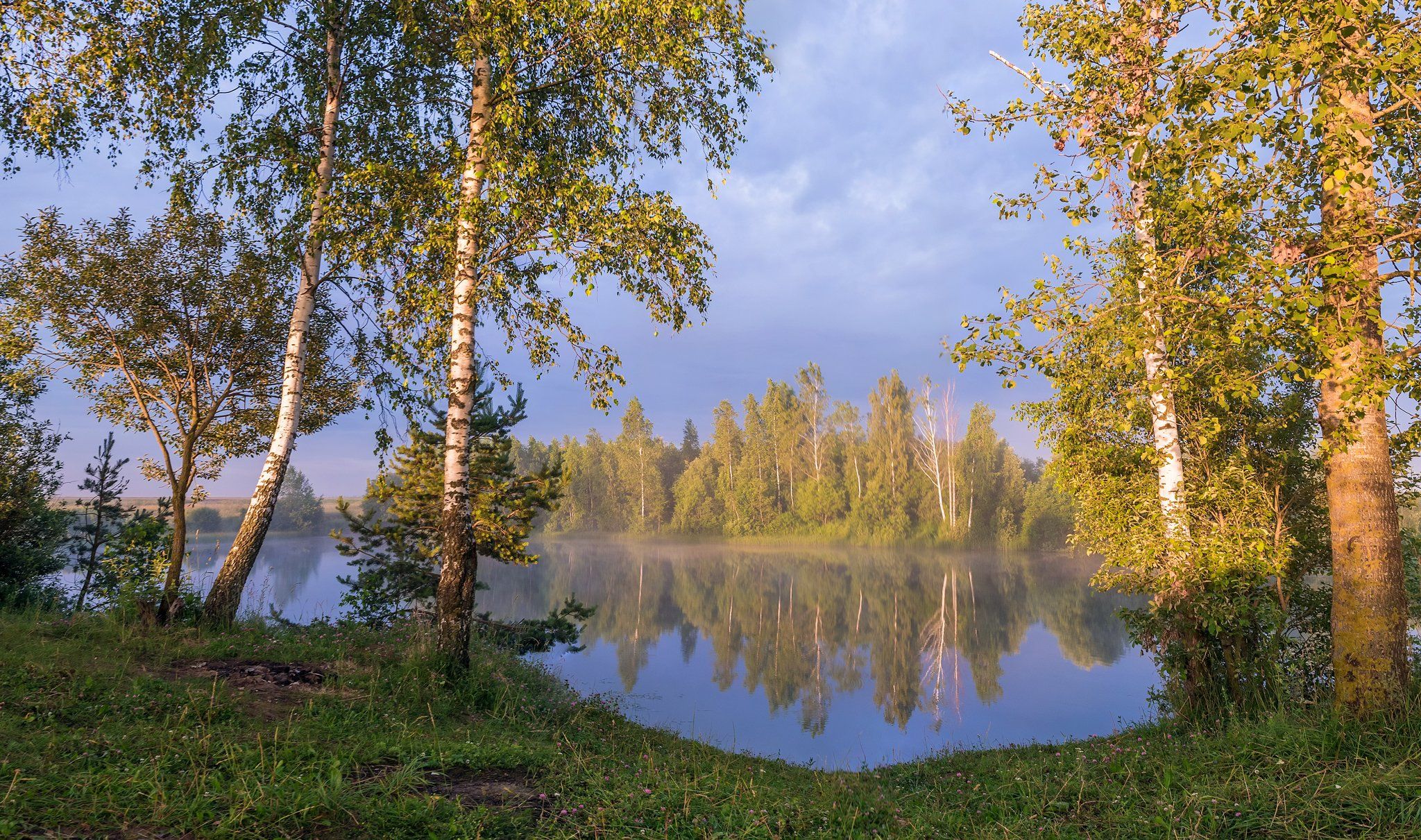 Закрытый пейзаж в природе