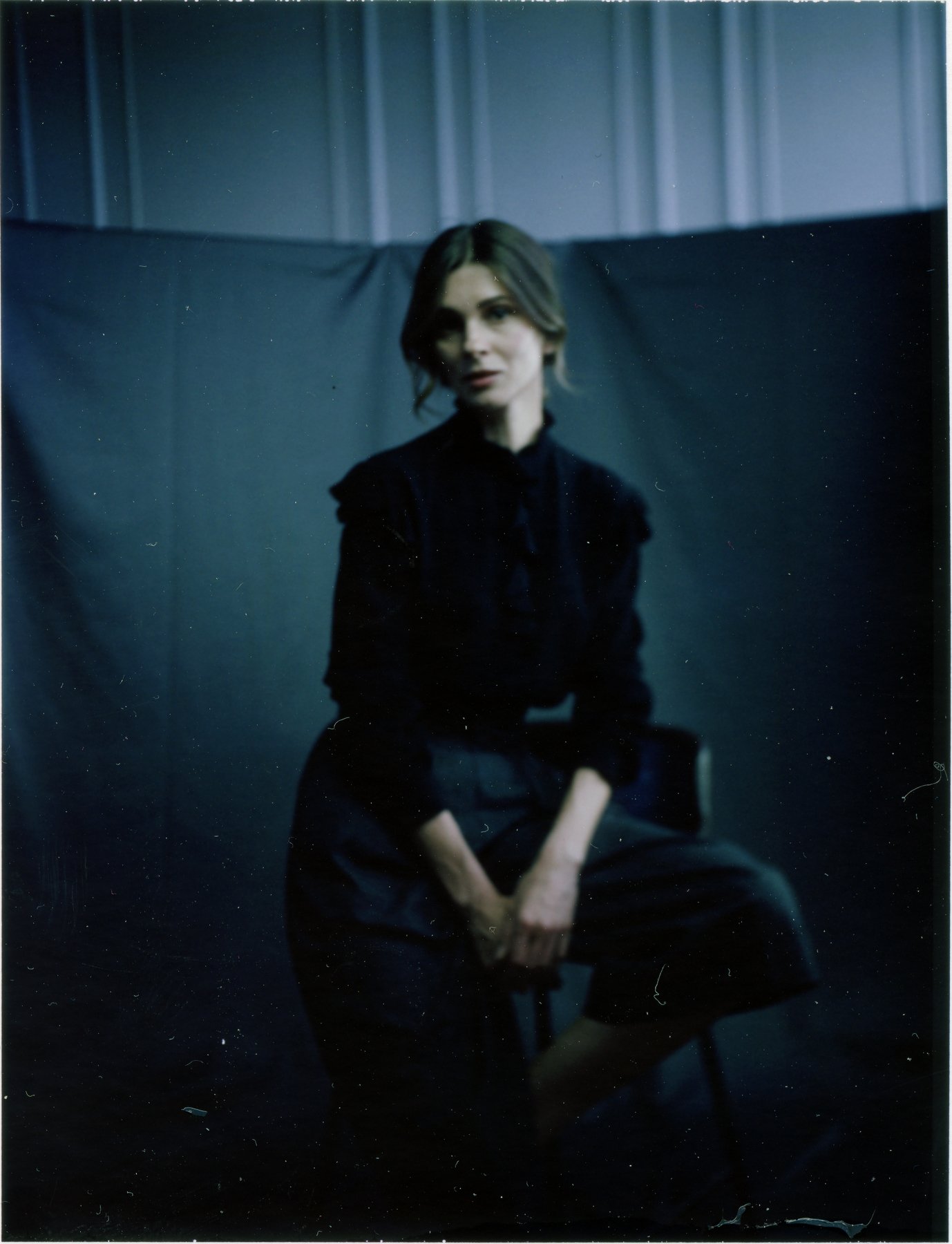 polaroid, land camera, woman,portrait, valeko