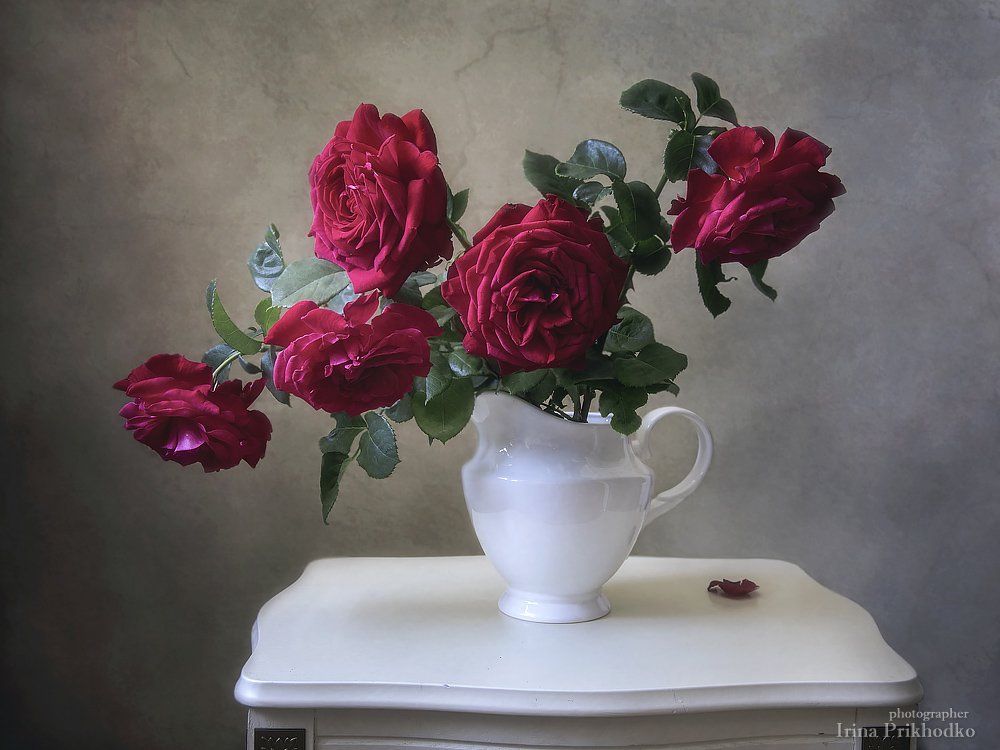 натюрморт, цветочный, винтажный, ретро, розы, садовые цветы, художественное фото, Ирина Приходько