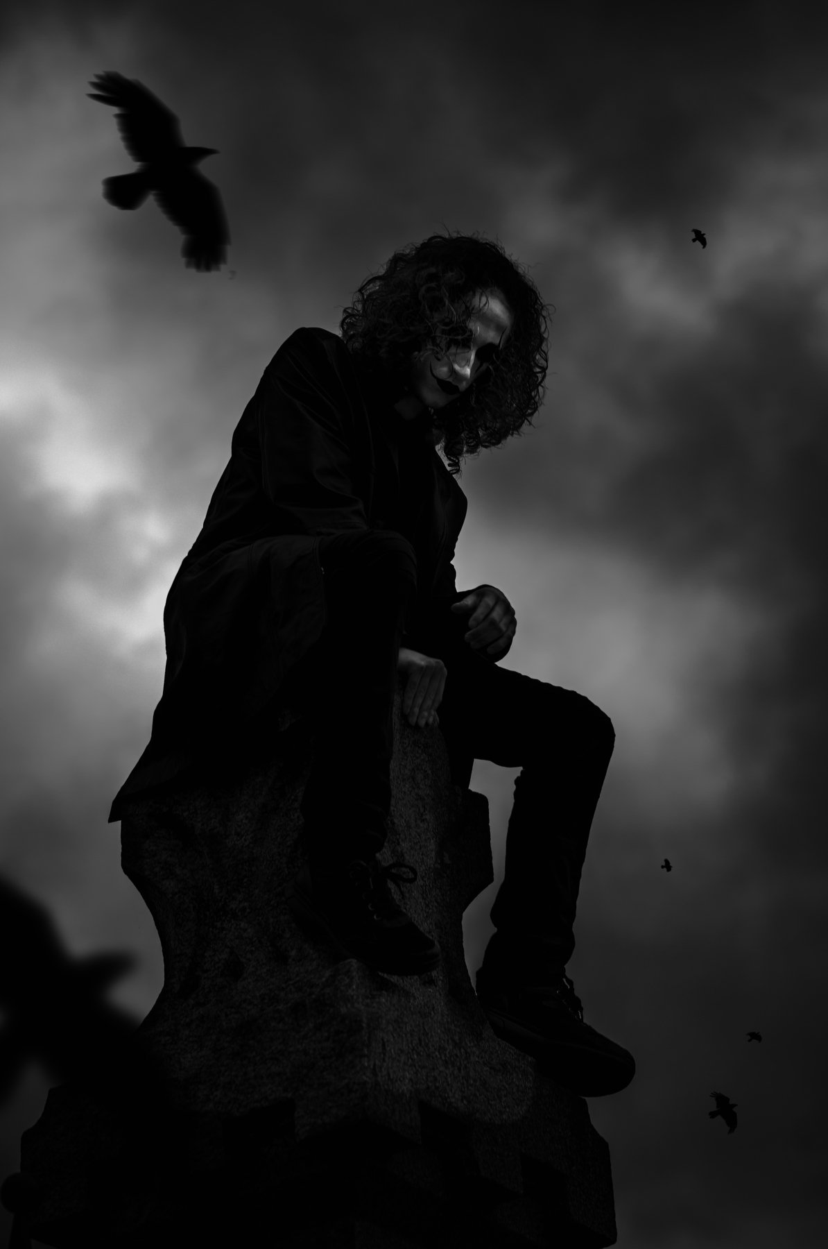 #thecrow #brandonlee #cosplay #rain #blackandwhite, Sabrina DAlonzo