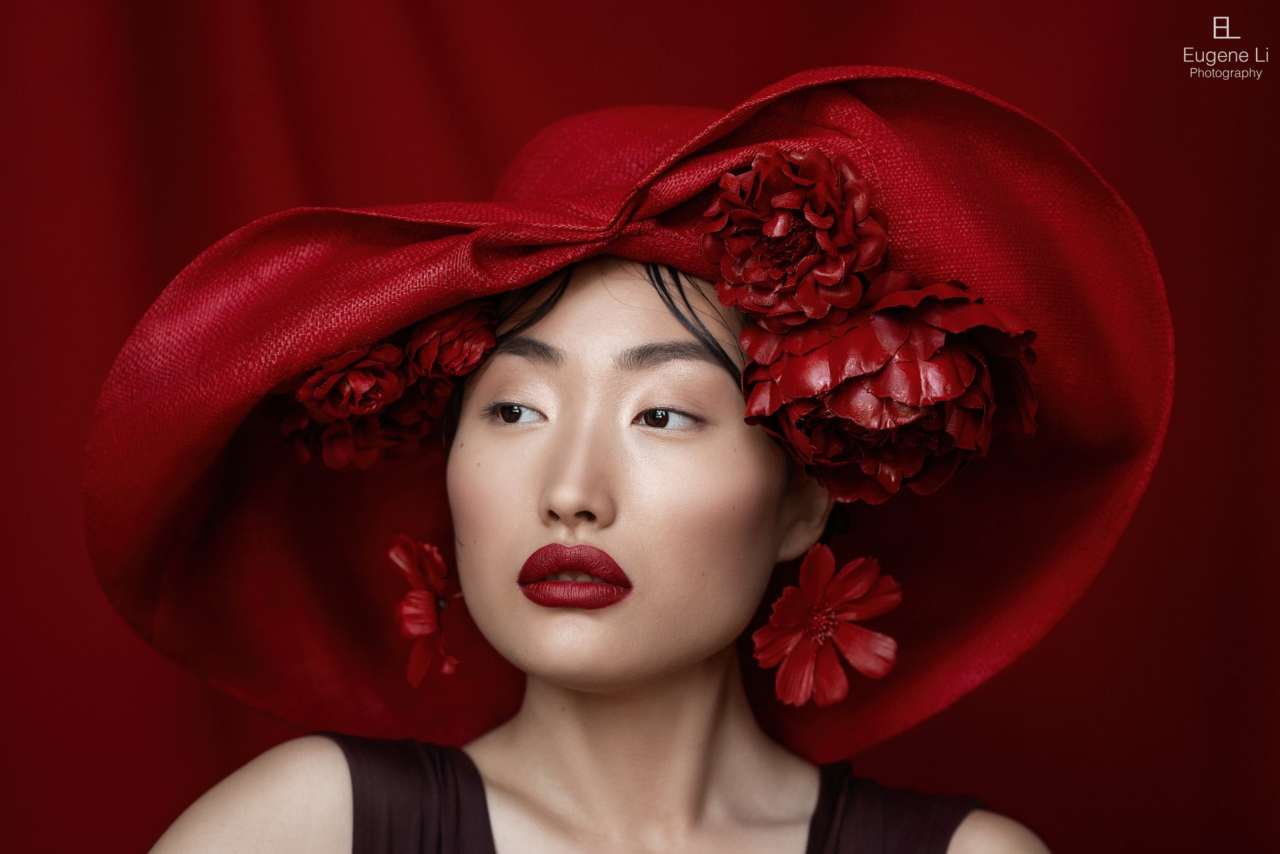 red, fashion, portrait, Евгений Ли