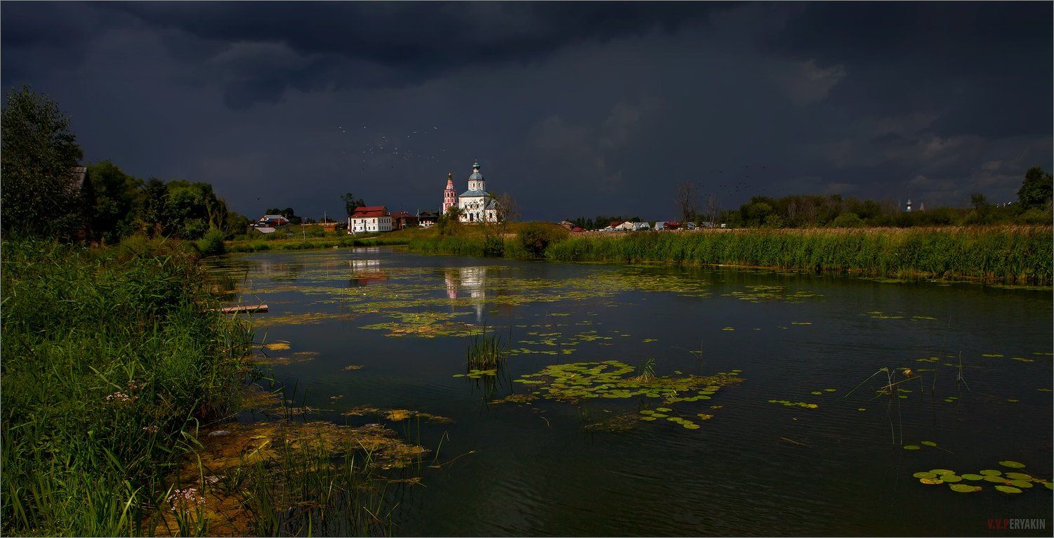 россия, суздаль, река, каменка, церкви, кувшинки, путешествия, Виктор Перякин