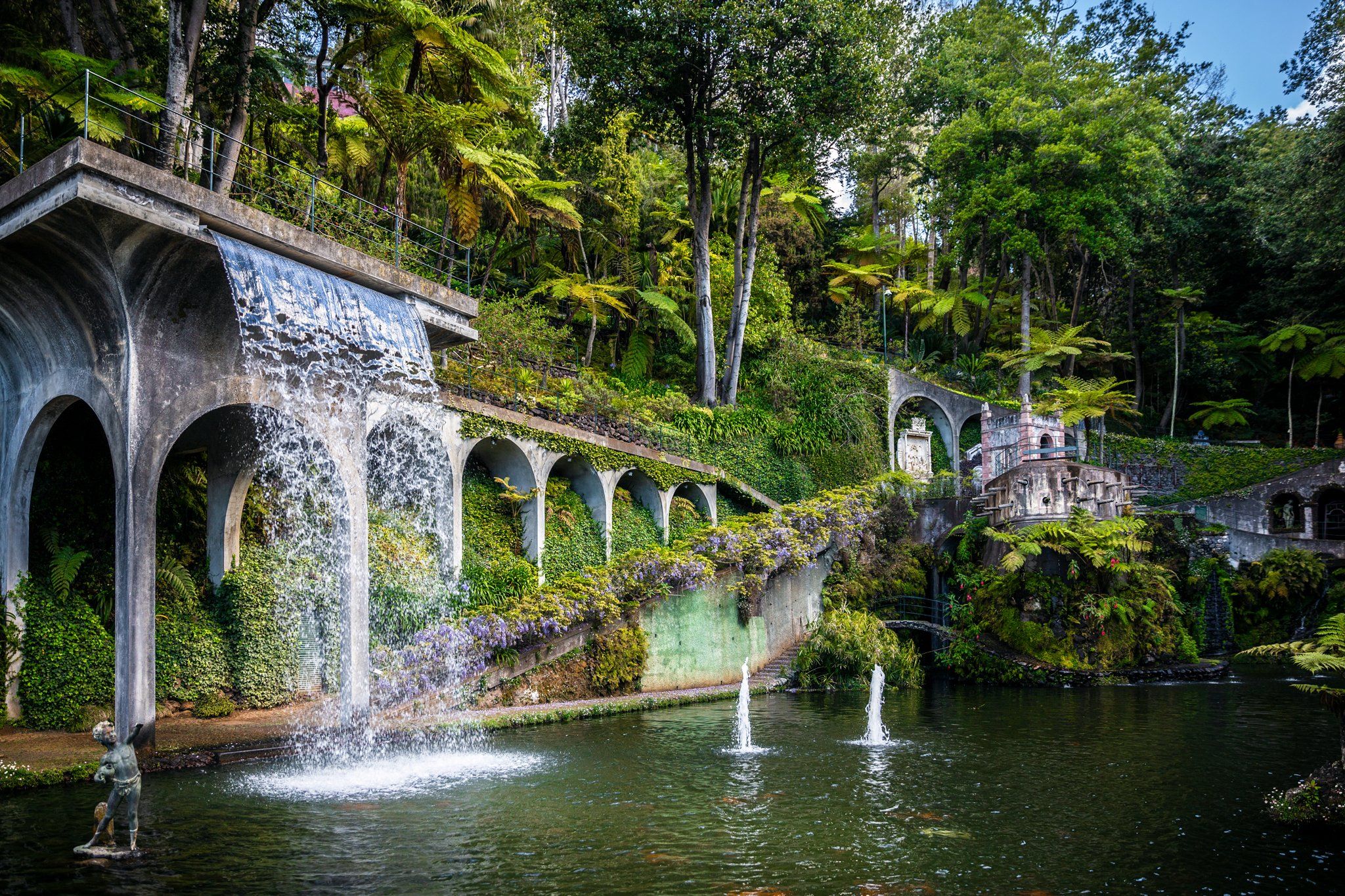 madeira ,funchal ,botanicalgarden ,madeirabotanicalgarden ,garden ,waterfall ,manmadewaterfall ,history ,plants ,floral ,diversity ,beautiful ,amazing ,jardimbotânicodamadeira ,portugal ,pillars ,lake ,koi ,koifish ,fish ,fontane ,water ,palmtrees ,tropic, Marko Radovanovic