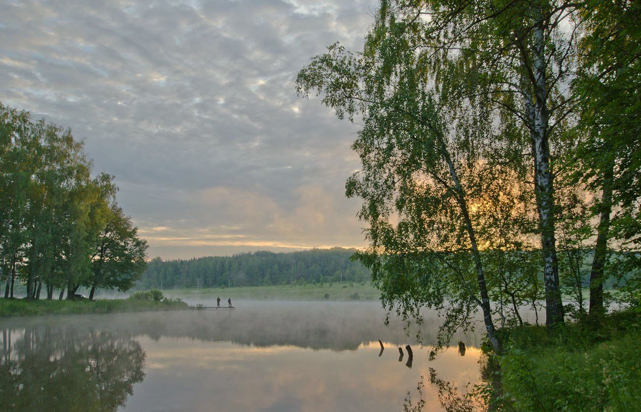 утро, рассвет, озеро новое, грумант, Михаил Агеев