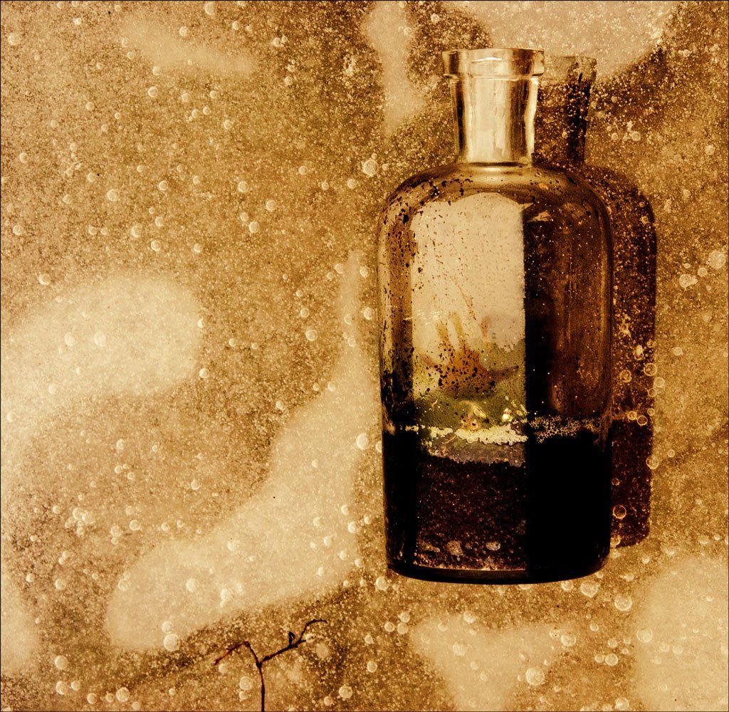 бутылка,земля,лед, Denis Voronin