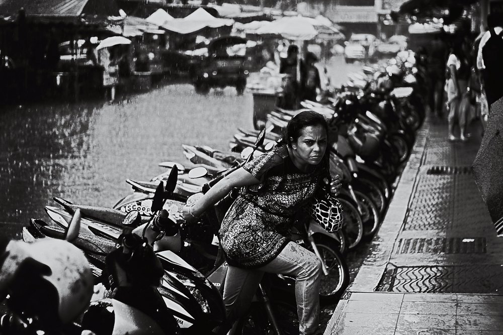 Rain, Street, Woman, Елизавета Маяковская