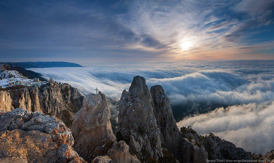 крым, горы, туман, ялта, ай-петри, Serge Titov