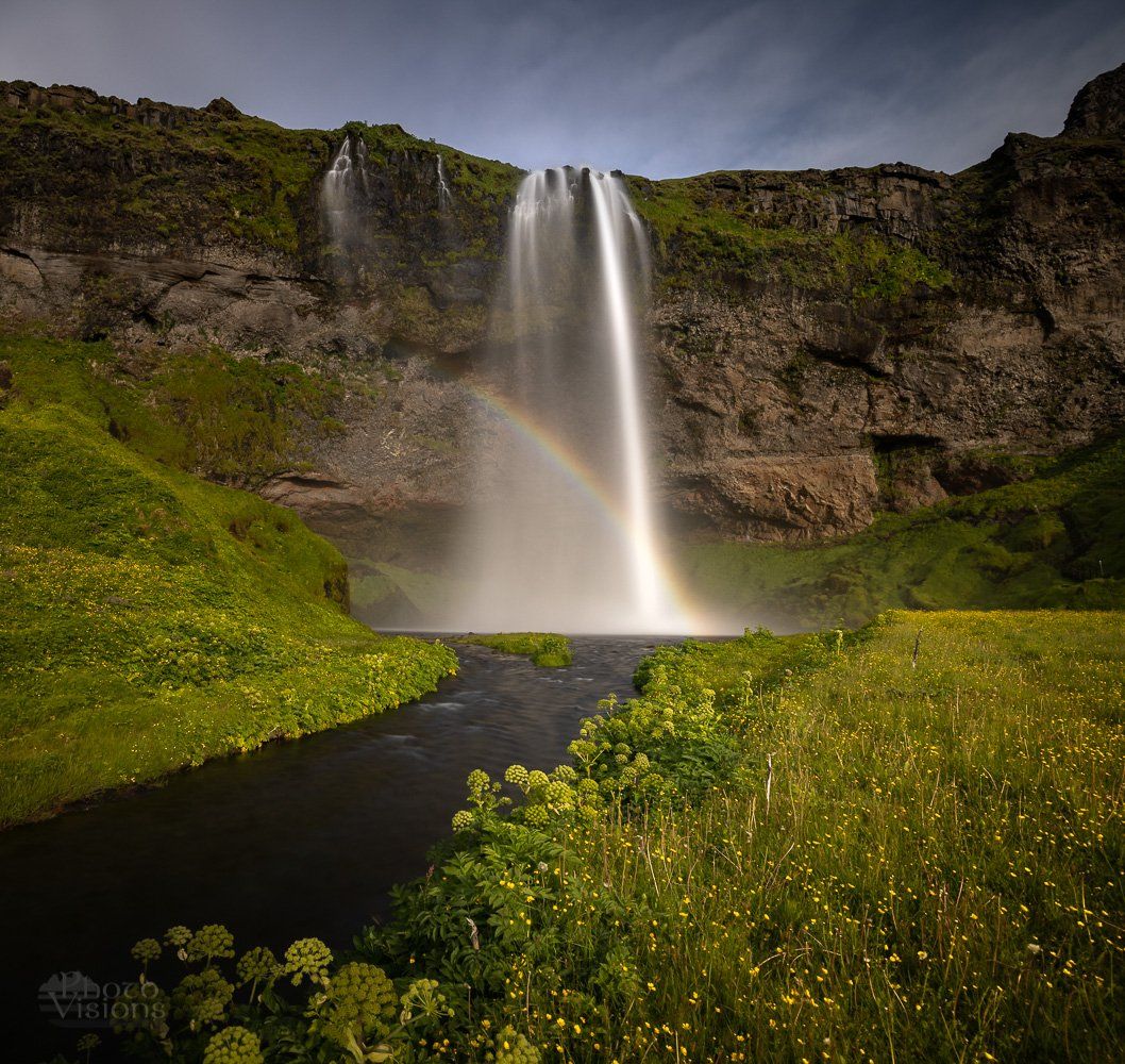 waterfall,seljalandsfoss,iceland,falls,rainbow,river,mountains,nature, Adrian Szatewicz