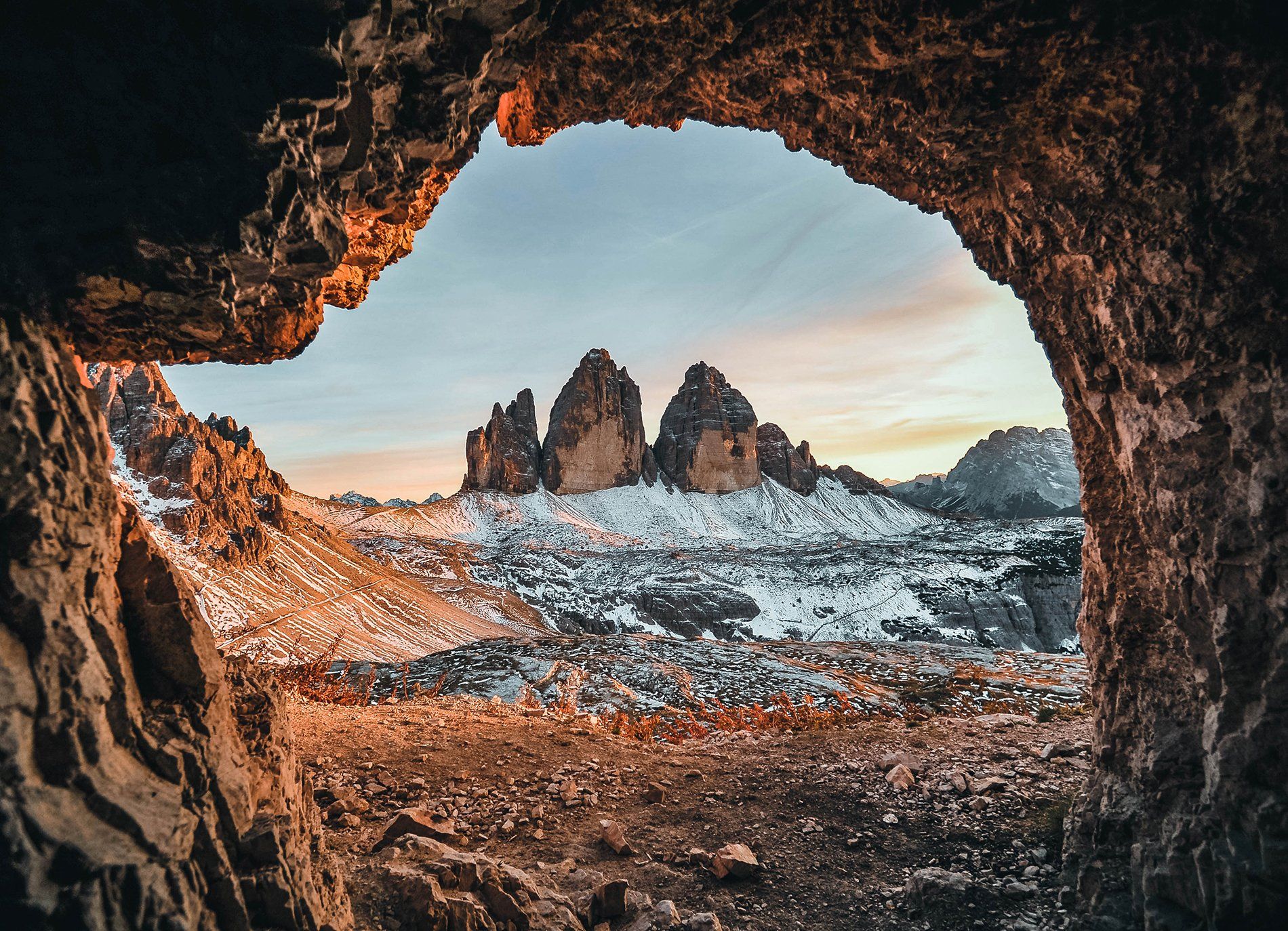пейзаж италия рассвет доломиты, Ефим Строганов
