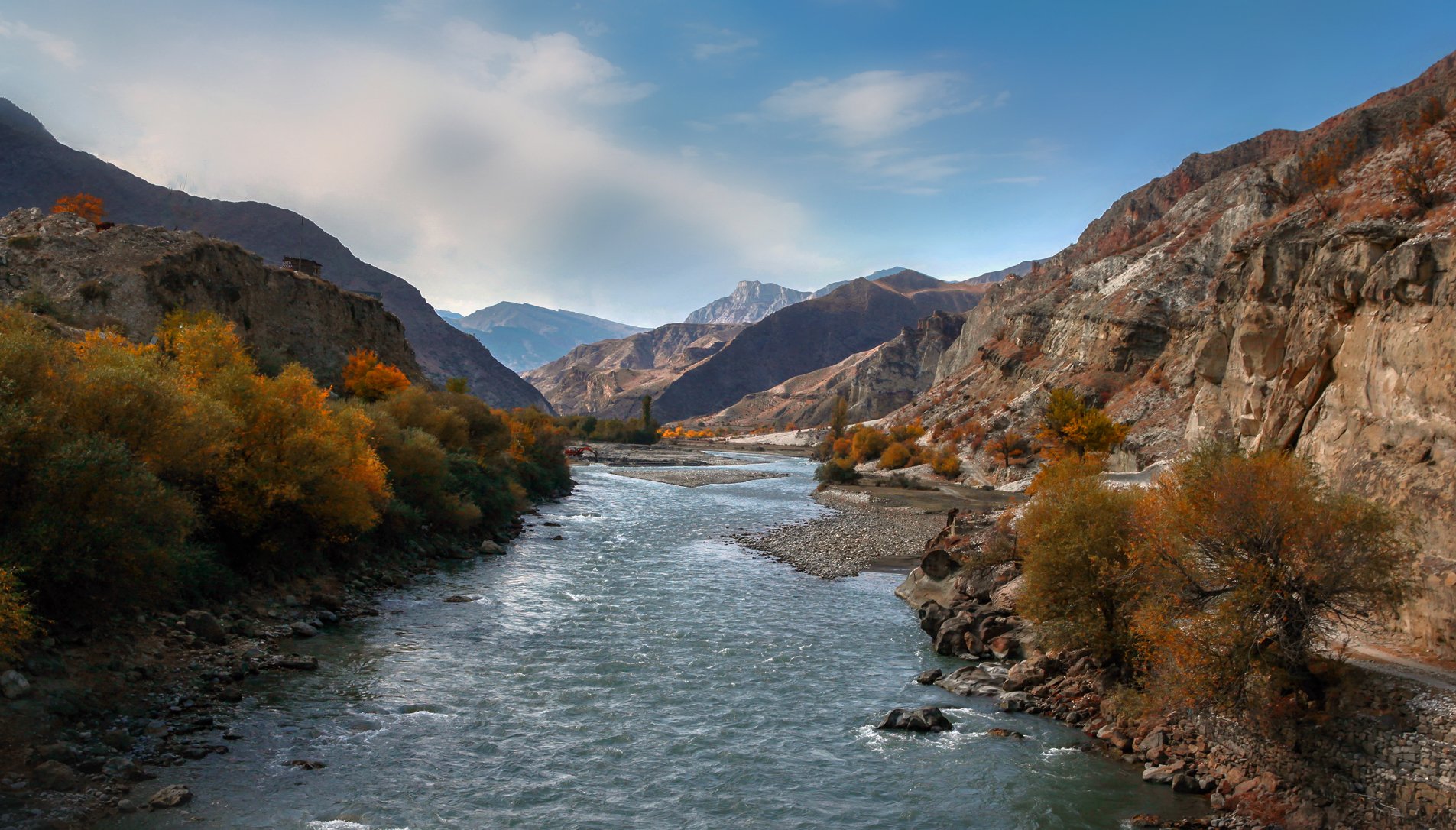 река,горы,пейзаж,горный пейзаж,осень,дагестан,северный кавказ,, Marat Magov