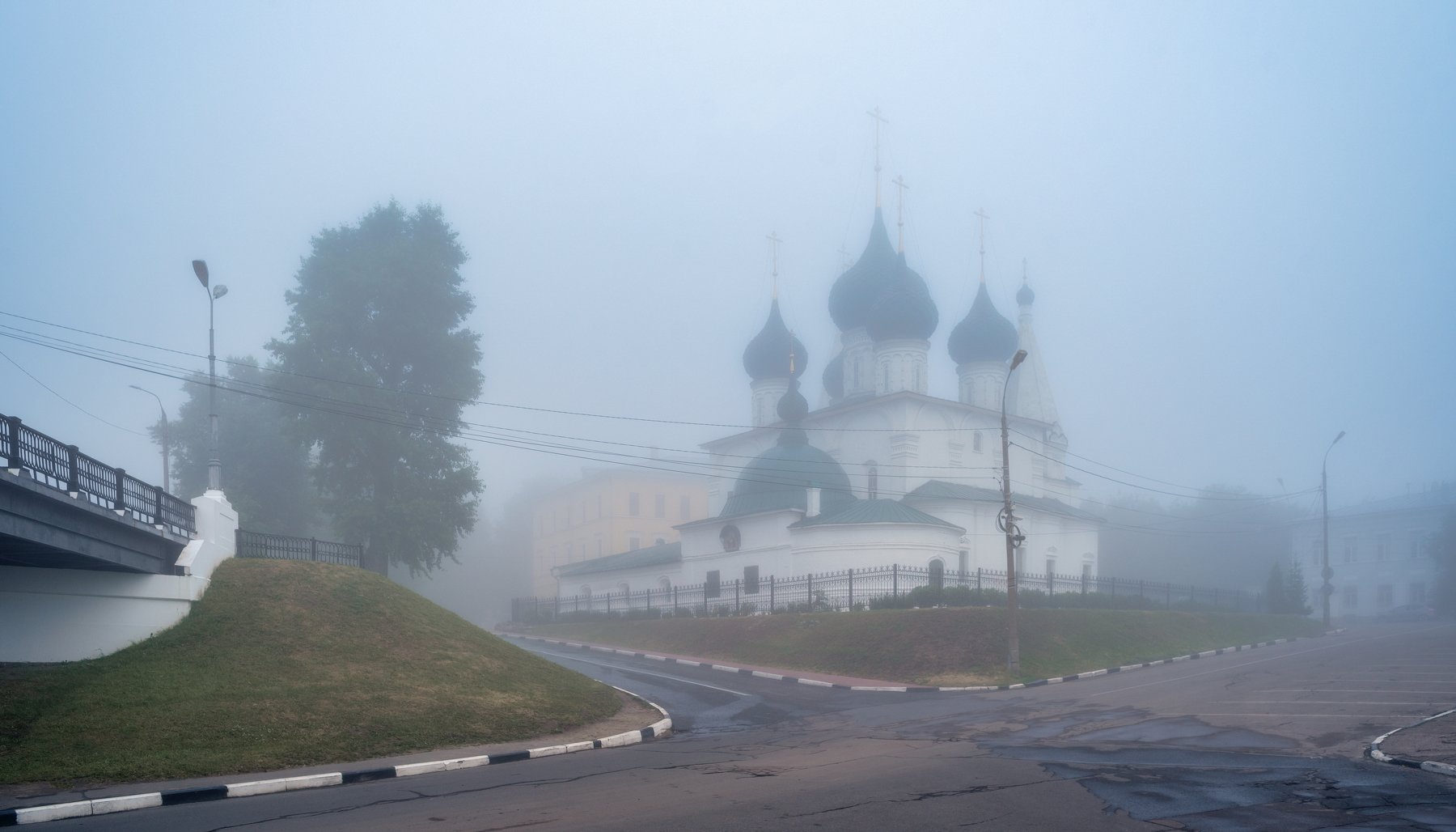 туман, утро, церковь, Игорь Приданников