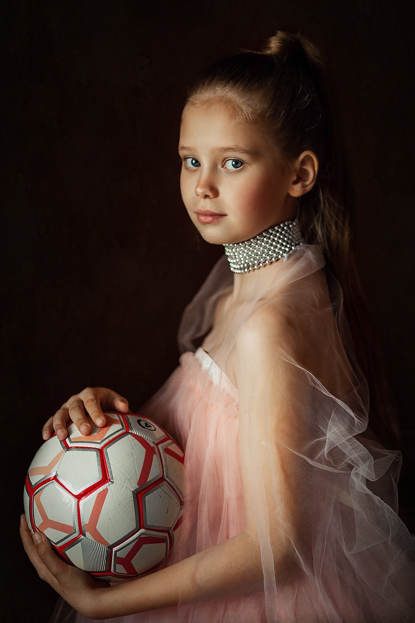 детский портрет,футбол,артпортрет,, Светлана Шелеметева