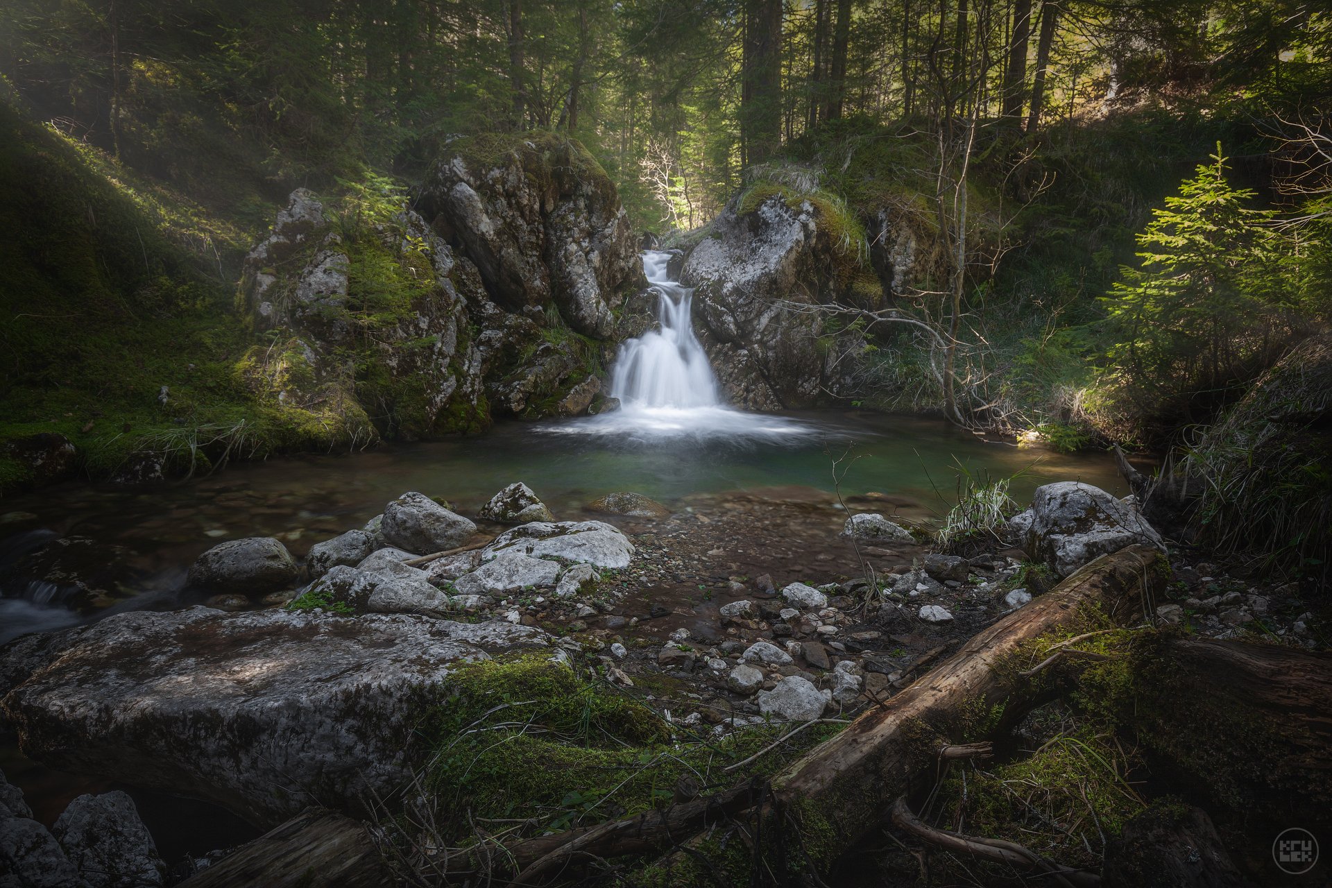 черногория, водопад, пейзаж, KrubeK