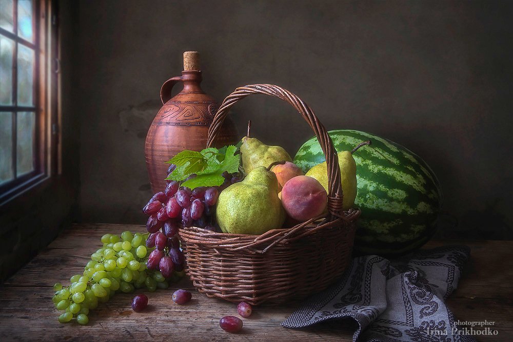 натюрморт, фрукты, арбуз, лето, винтажный, художественное фото, Ирина Приходько