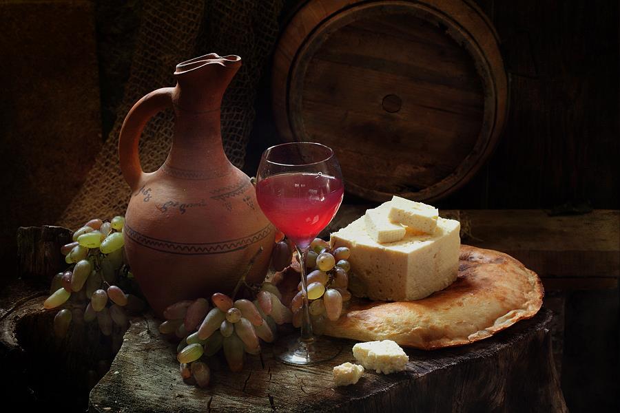 вино,сыр,Грузия,виноград, Марина Володько