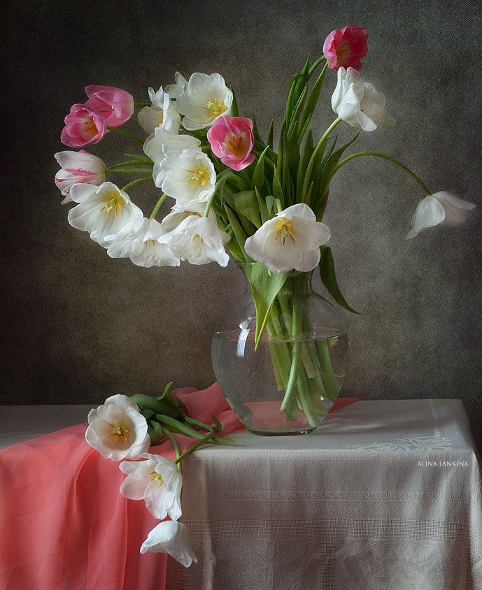 натюрморт, весна, цветы, тюльпаны, букет, Alina Lankina