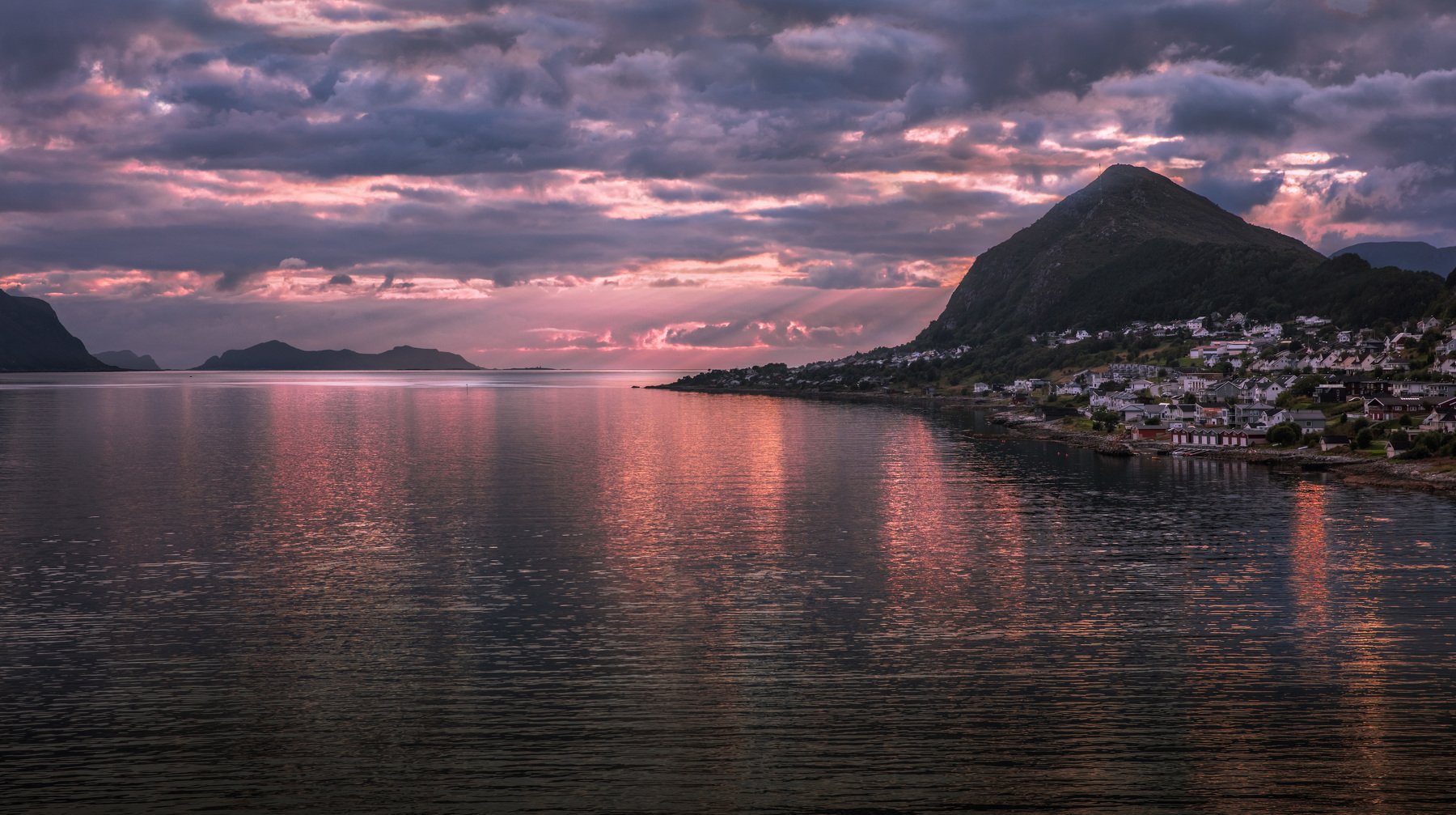 норвегия, олесунн, аlesund, море, острова, горы, скалы, закат,, Марат Макс.