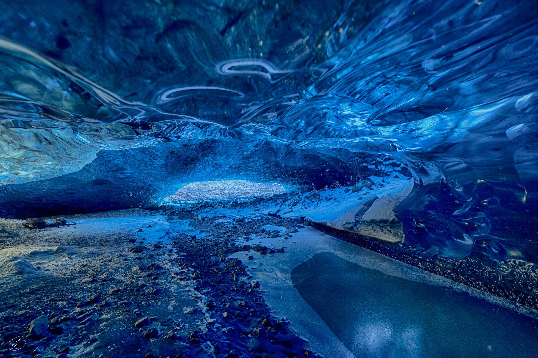 Iceland,ice,ice cave,blue,Vatnajökull, Bragi Kort