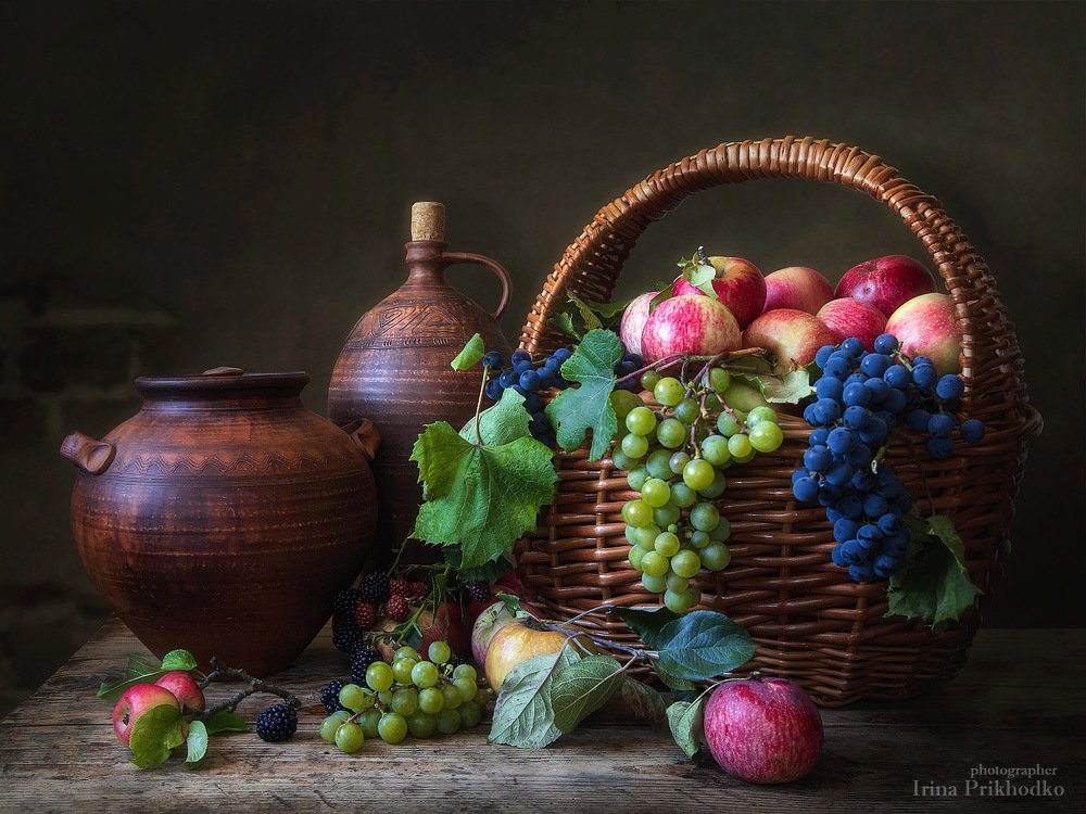 натюрморт, осень, винтажный, фрукты, деревенский, художественное фото, Ирина Приходько