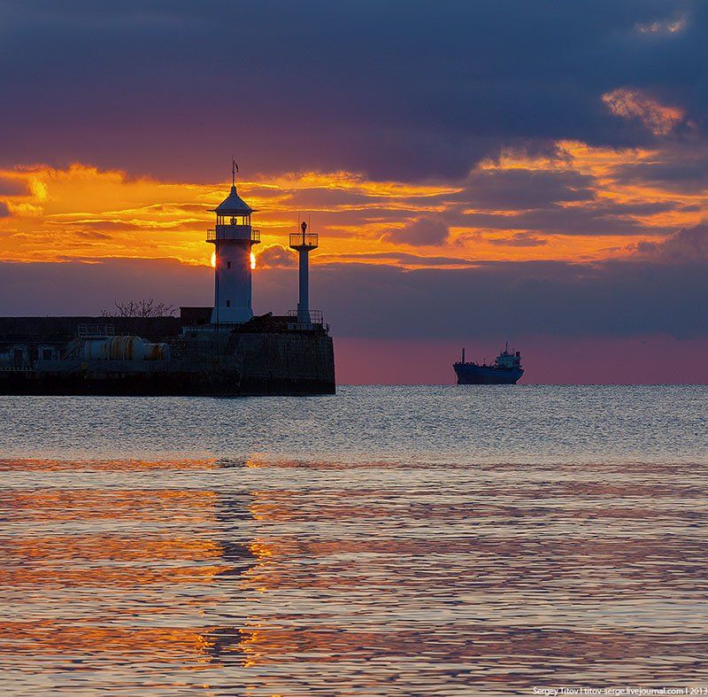 крым, море, маяк, ялта, Serge Titov