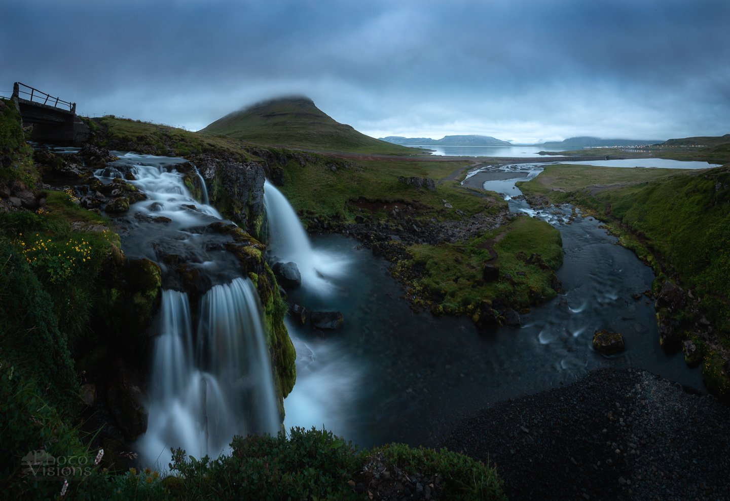 kirkjufell,iceland,icelandic,panoramic,landscape,night,blue hour, Adrian Szatewicz