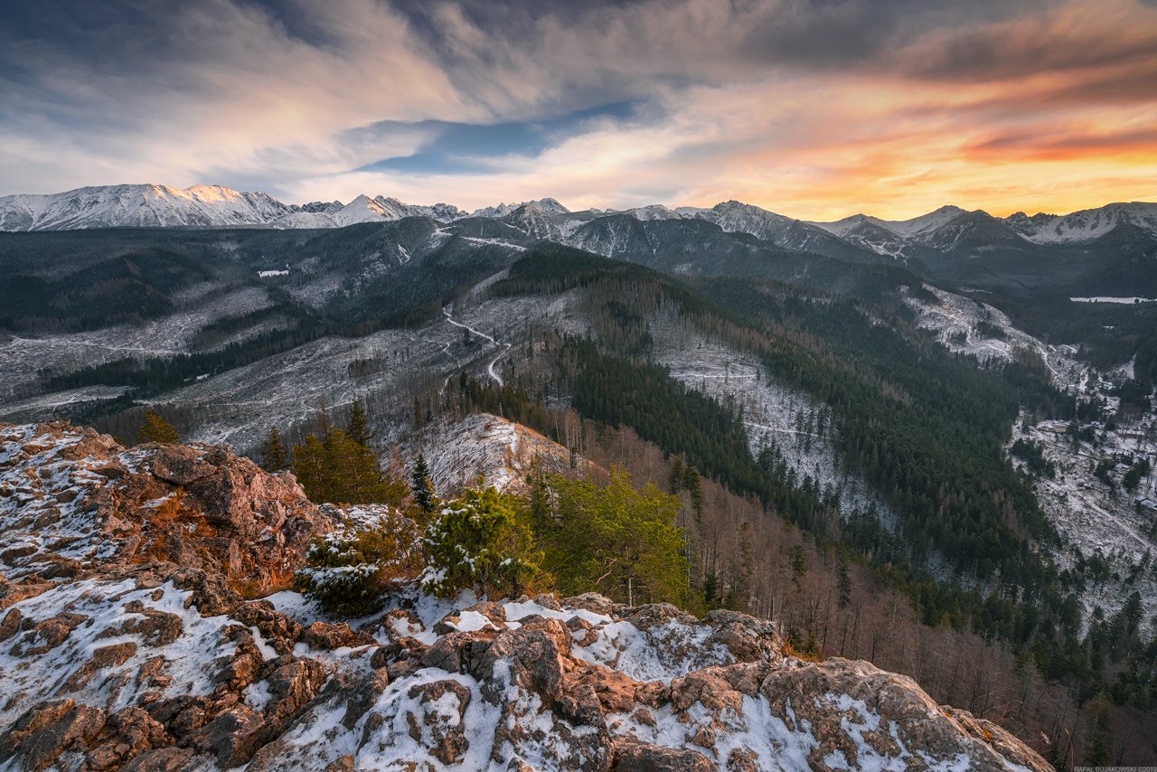 #landscape #panoramic #photo #adventure #sunset  #mountains #nature #forest #outdoors #sky #snow, Rafał Bujakowski