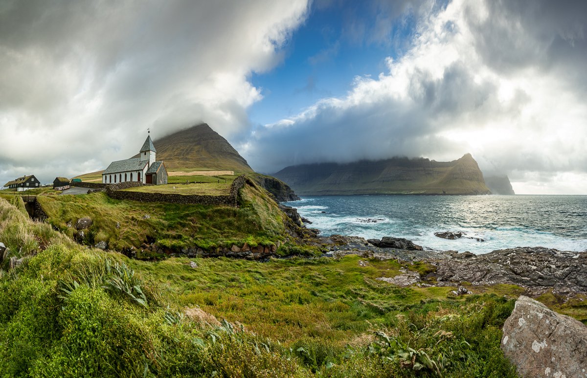 faroe, faroeislands, landscape, sunset, ocean, atlantic, denmark, Tomasz Macherzyński