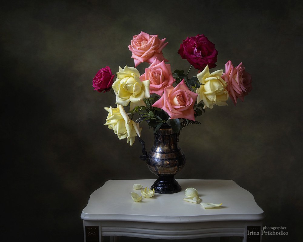 натюрморт, розы, букет, художественное фото, Ирина Приходько