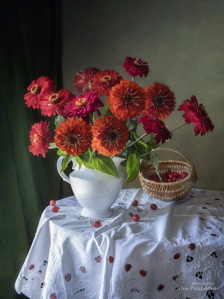 натюрморт, букет, цветы, плоды, художественное фото, Ирина Приходько