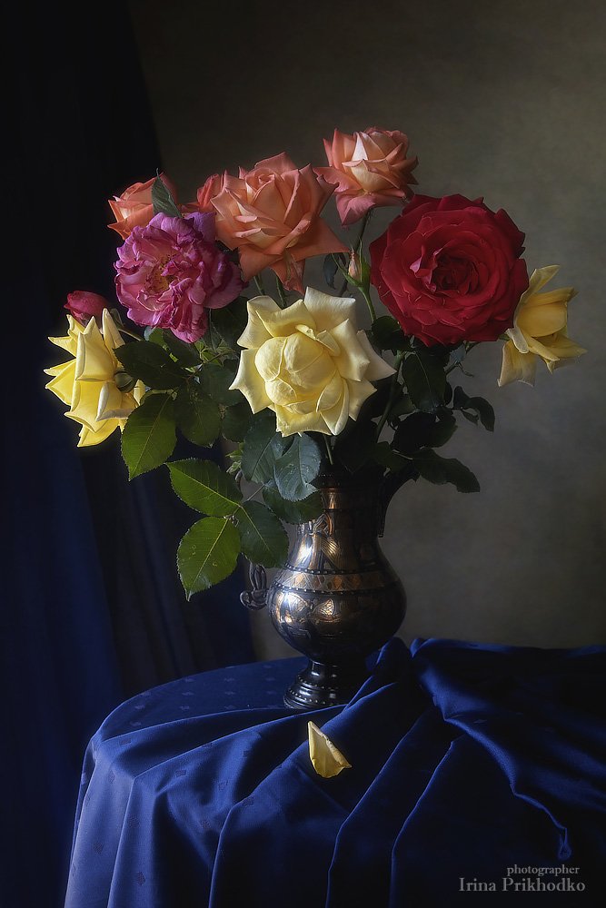 натюрморт, букет, розы, цветы, художественное фото, Ирина Приходько