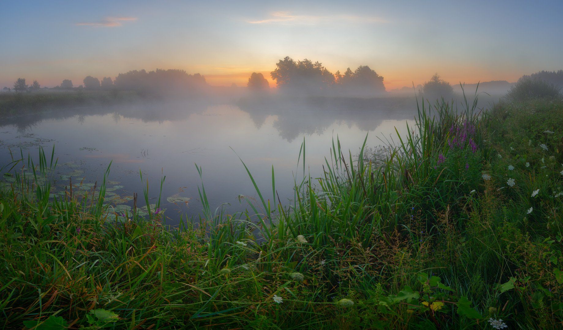 рассвет, волчья, туман, утро, dawn, fog, morning, Виктор Тулбанов
