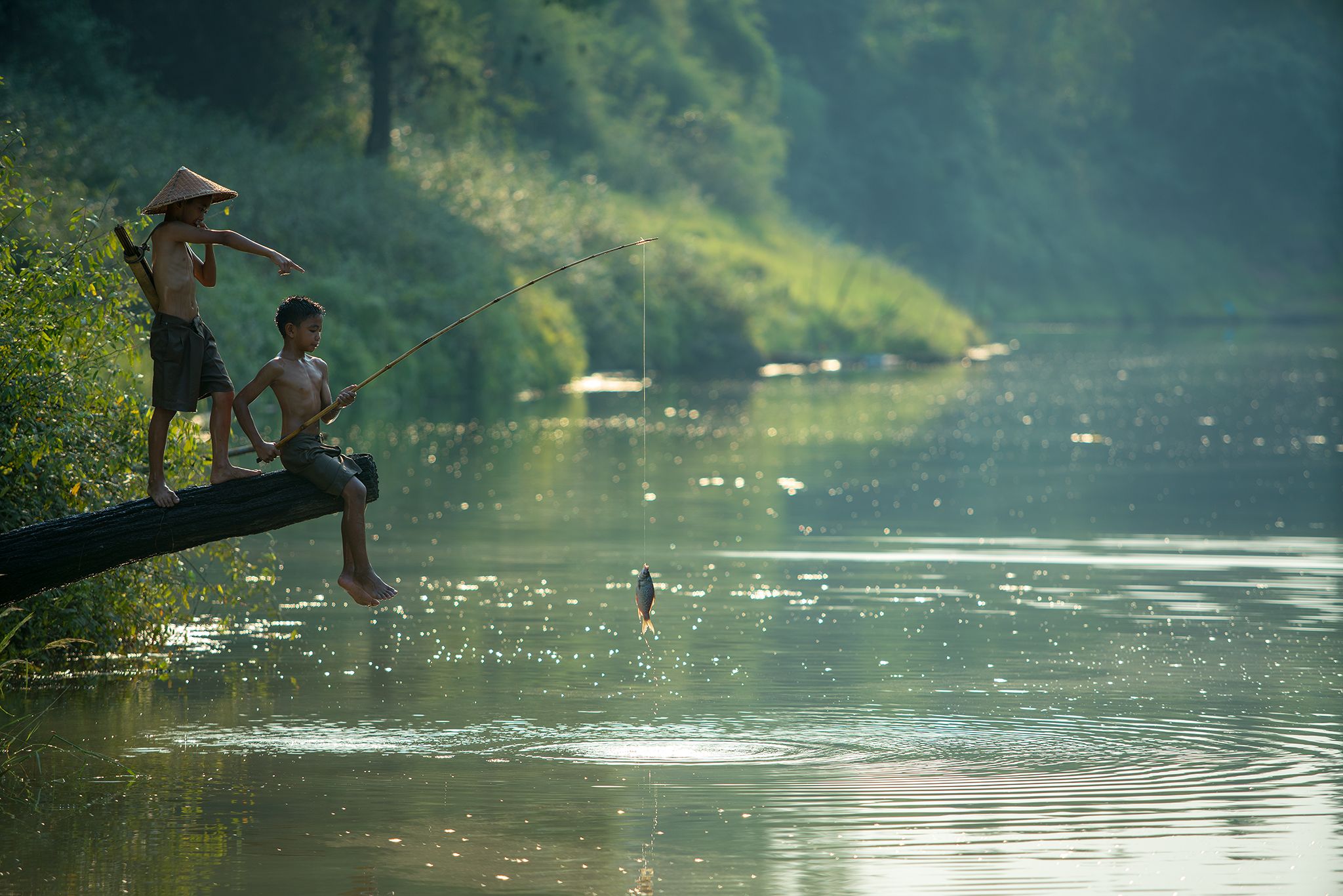 The Boys in the rural Thailand. Photographer SUTIPOND SOMNAM
