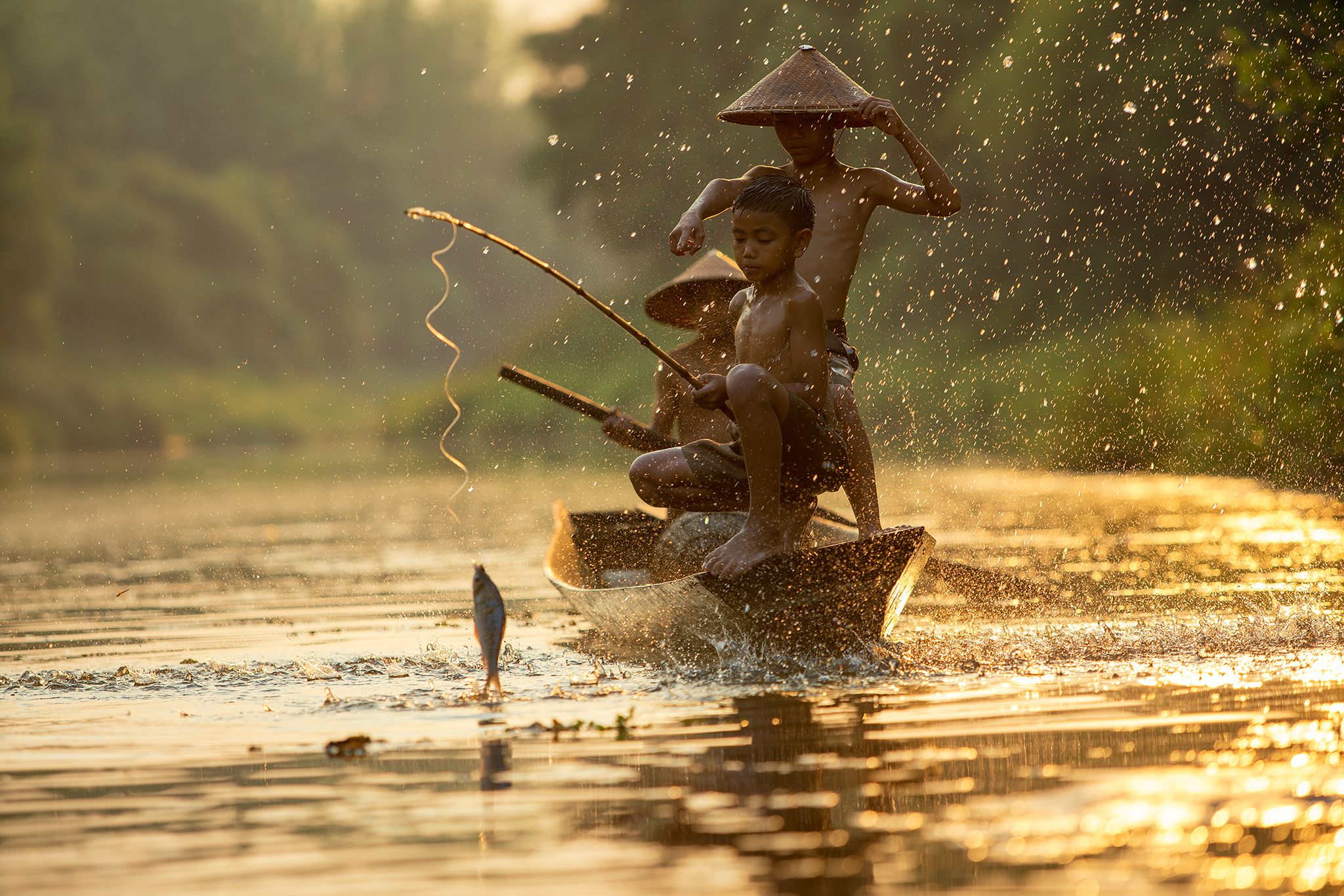 The Boys in the rural Thailand. Photographer SUTIPOND SOMNAM