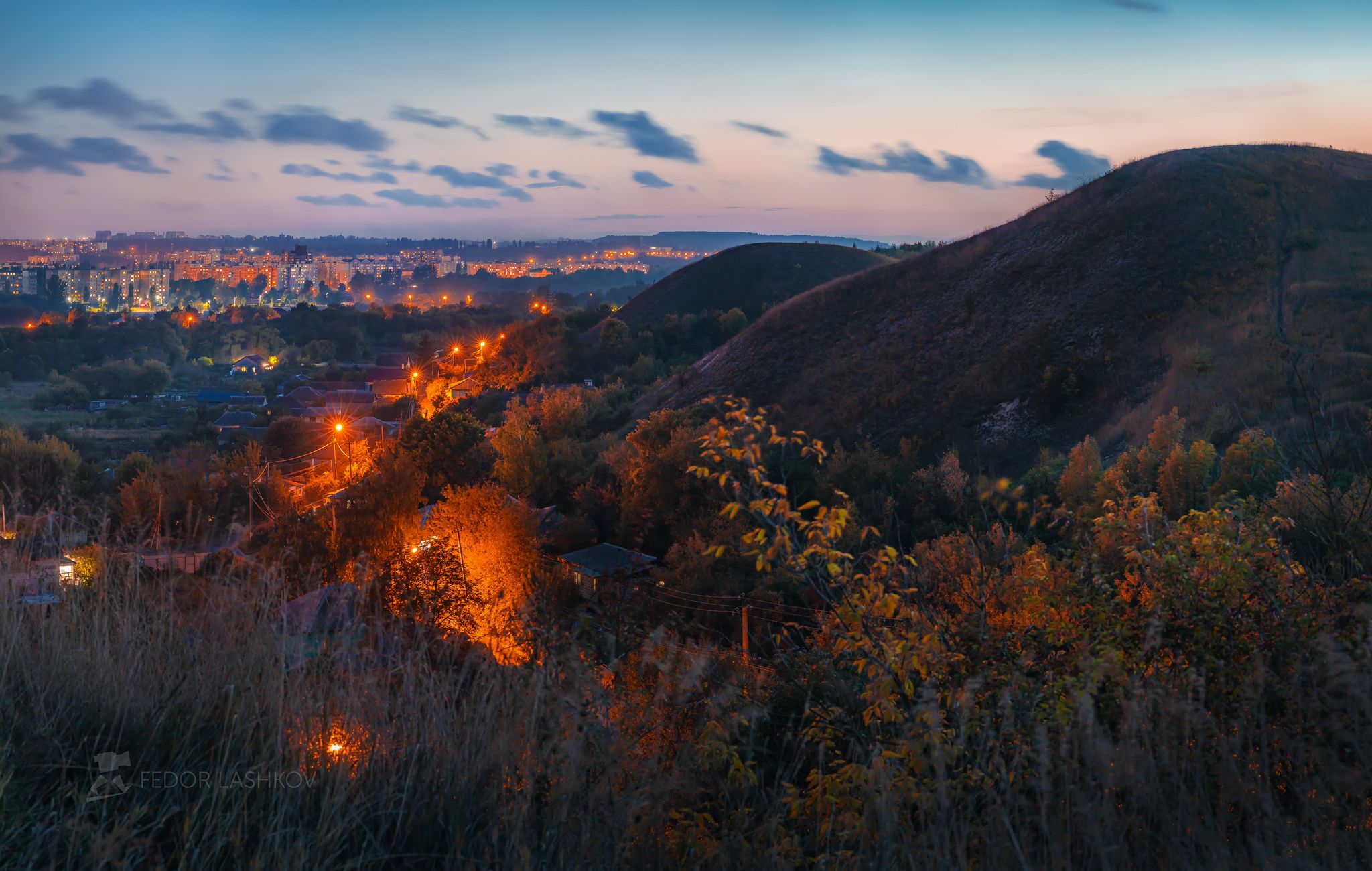 Ночной Старый Оскол. Фотограф Лашков Фёдор