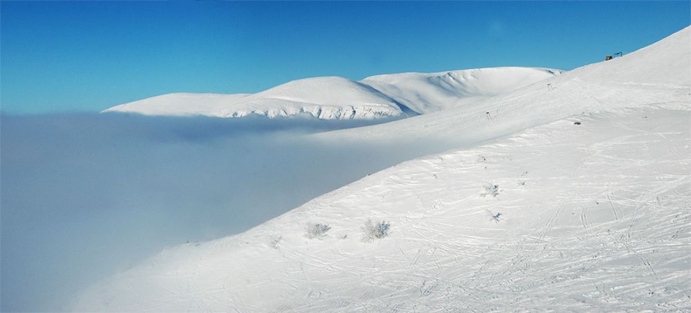 Внизу под облаками Кировск