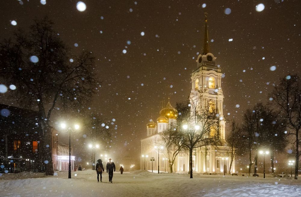 Снегопад в Туле