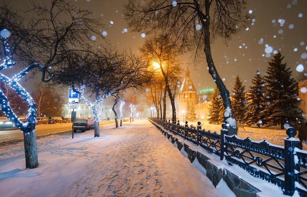 Снегопад в Туле