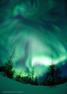 Северное Сияние в ночь на 16.03.2012 года ! Россия, Якутия, Айхал.