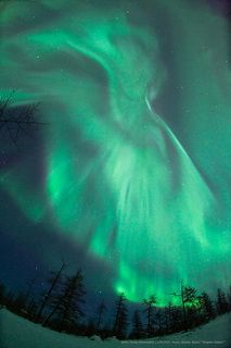 Северное Сияние в ночь на 16.03.2012 года ! Россия, Якутия, Айхал.