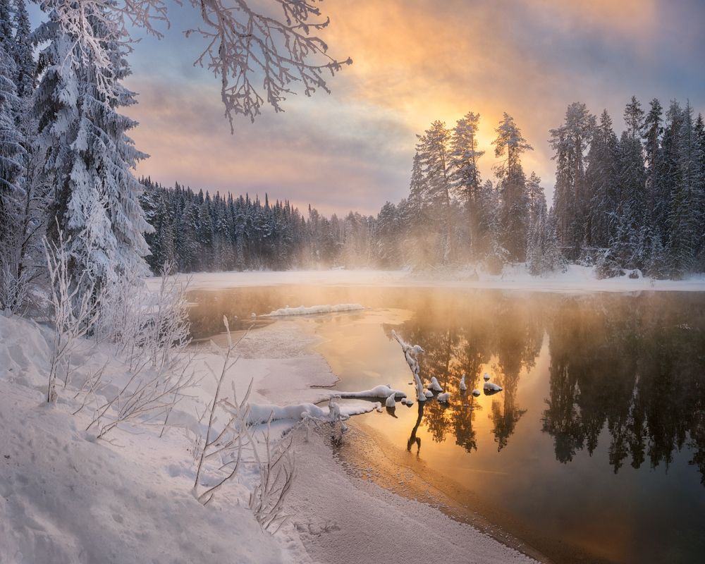 Берег озера Теплое
