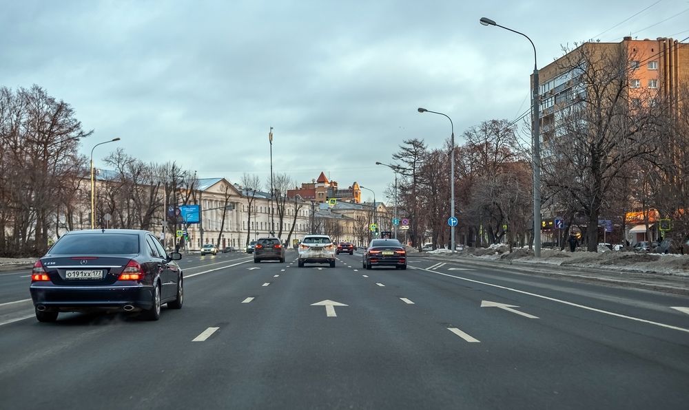 По Москве в январе