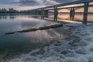 Новосибирск Михайловская набережная мост