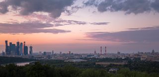 Нежный вечер на Воробьевых горах