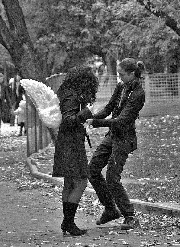 черно-белое, улица photo preview