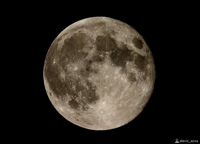 луна, полнолуние, ночь Луна - fullphoto preview