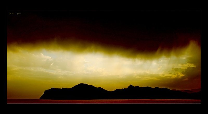 коктебель, гроза, шторм, тучи, черное небо Грозаphoto preview