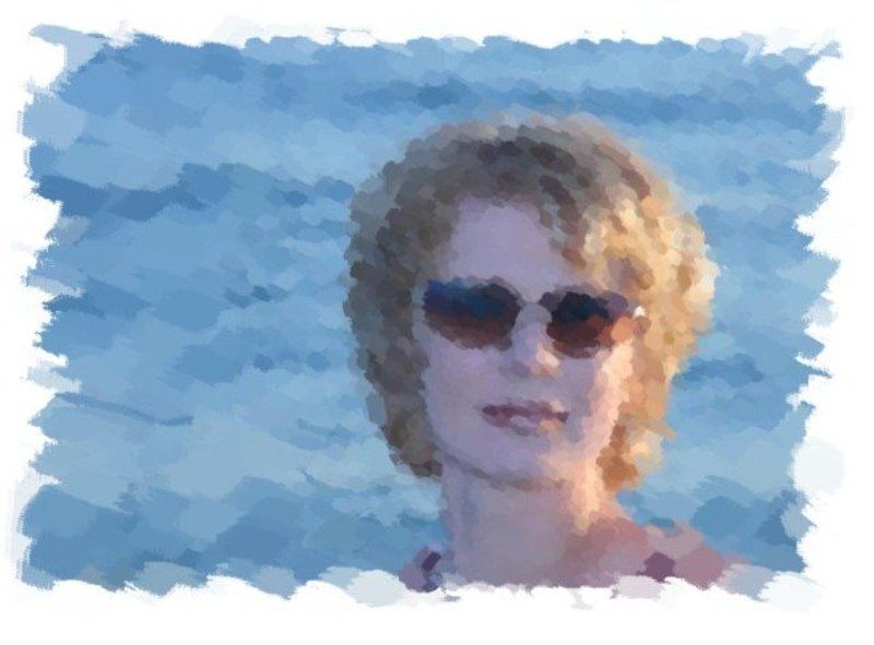 портрет,девушка,арт фотоакварельphoto preview