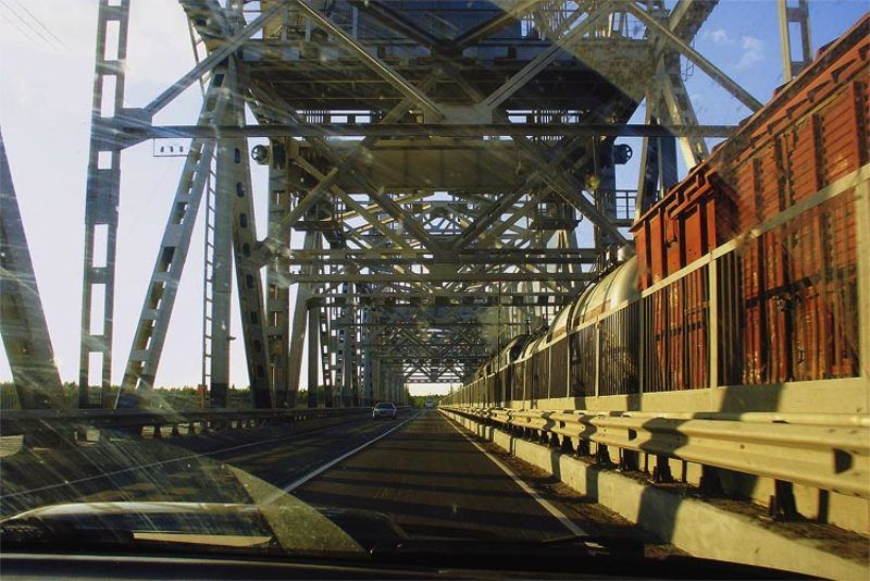 2006, свирь, мост, поезд, цвет, цифра, конструкция, мост, свет, тень мост через Свирьphoto preview