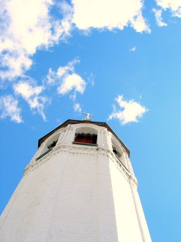 небо, колокольня, облака, божественность в небоphoto preview